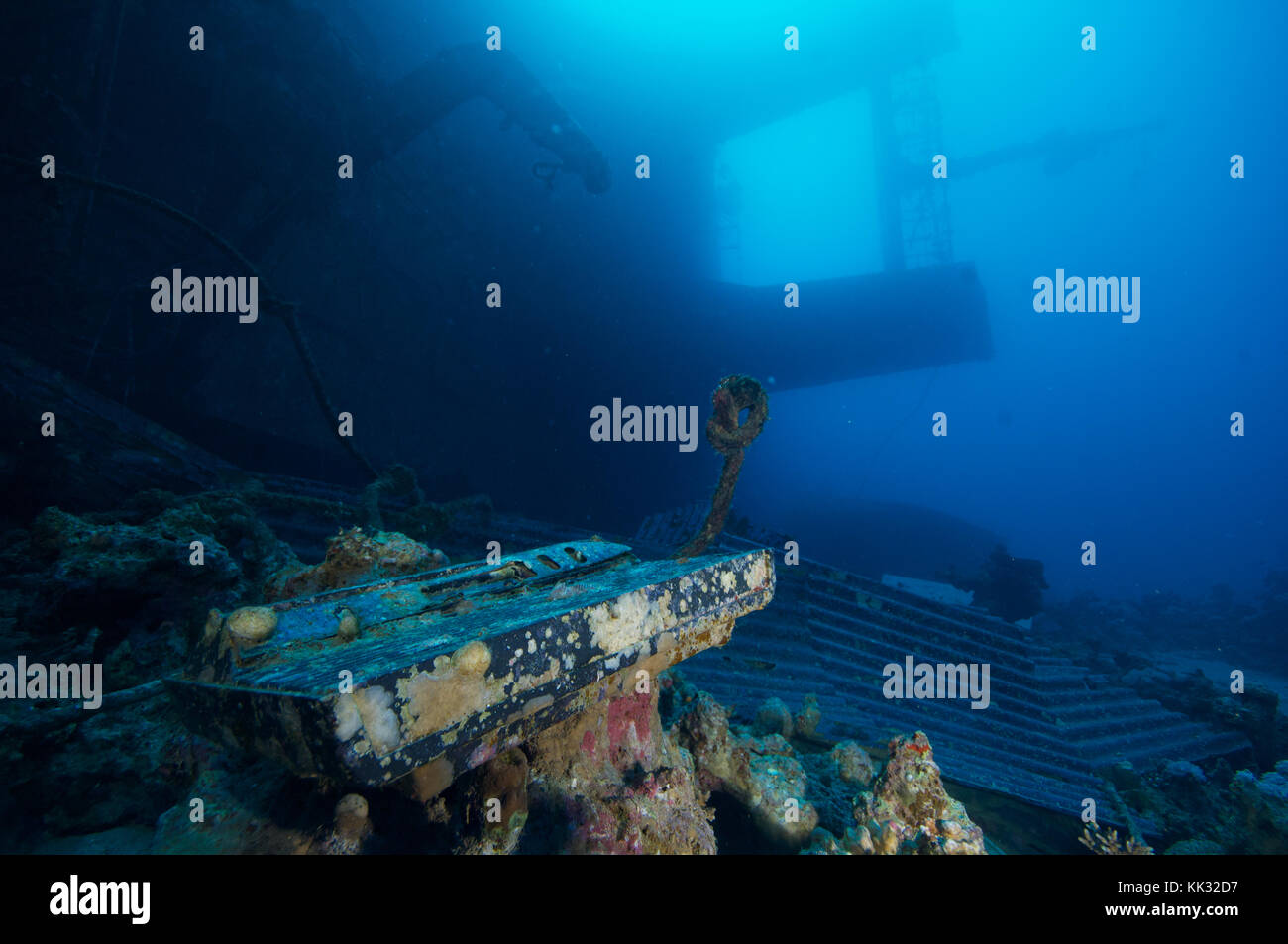 Salem Express Ship Wrack: Eine Atari 2600 Spielkonsole liegt neben dem Wrack des Salem Express, das im Dezember 1991 mit großen Menschenleben sank. Stockfoto