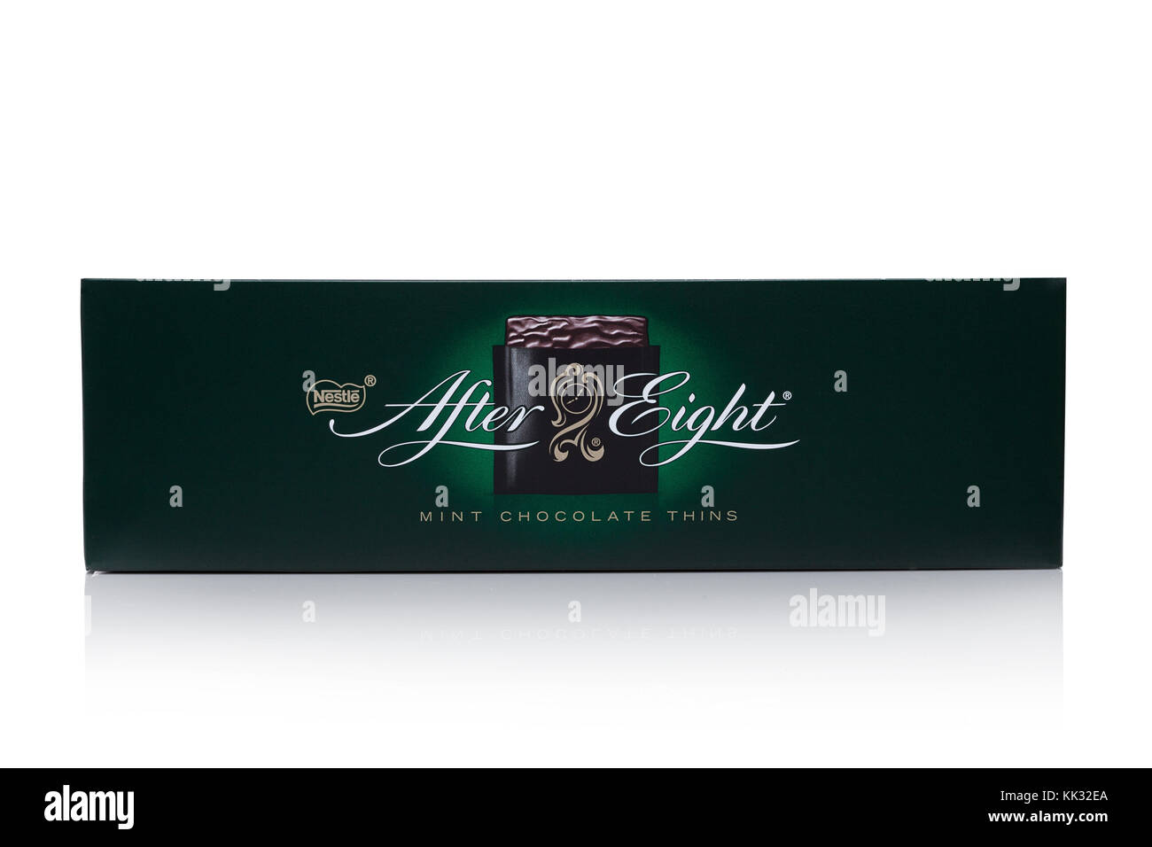 After Eight Minzschokolade – Dunkle Schokolade Mit Pfefferminzfüllung, 300g Karton
