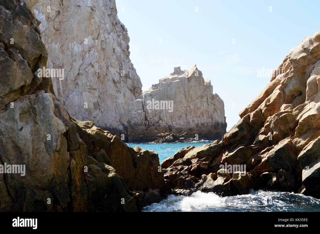 Cabo San Lucas auch als Los Cabos bekannt. Eine Stadt an der Südspitze der Halbinsel Baja California in Mexiko. Stockfoto