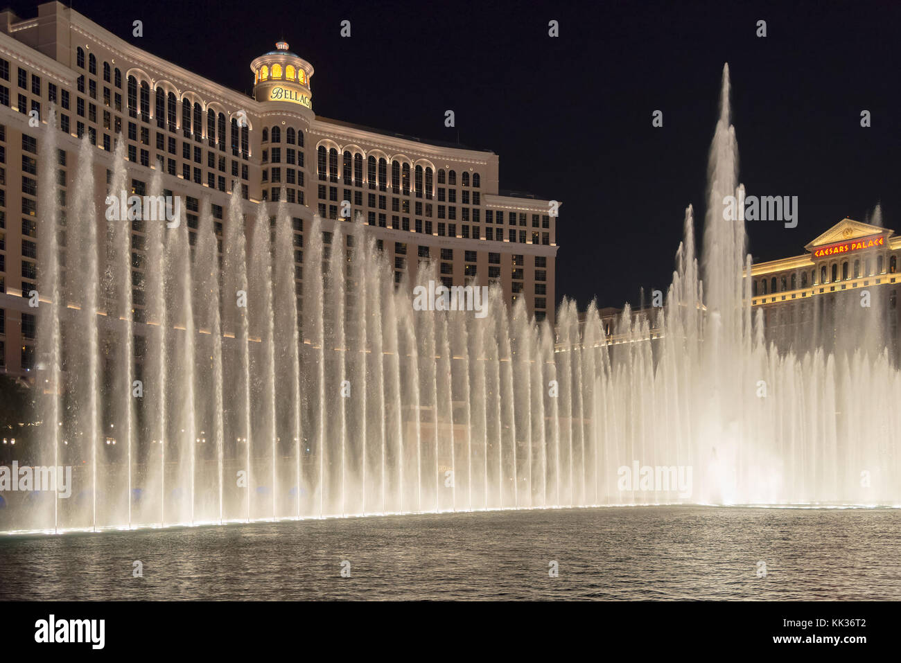 Bellagio Brunnen in Las Vegas Strip Stockfoto