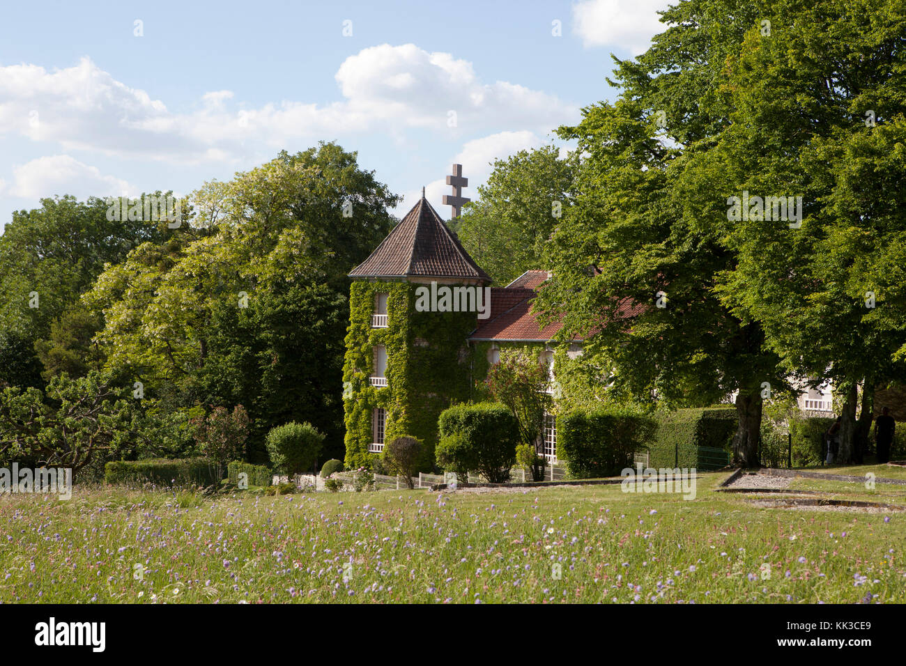 Europa / Frankreich / champagne-Ardennen / Colombey-les-deux-Bains, das Dorf von Charles de Gaulle. La Boisserie, Haus des de Gaulle Stockfoto