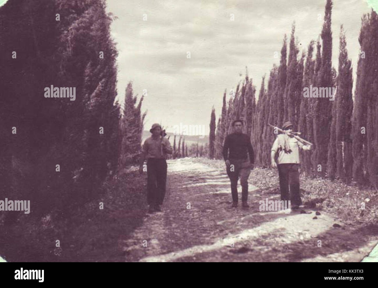 Israel 9092 Heritage Trail Websites im Kibbutz Ramat Yohanan Stockfoto