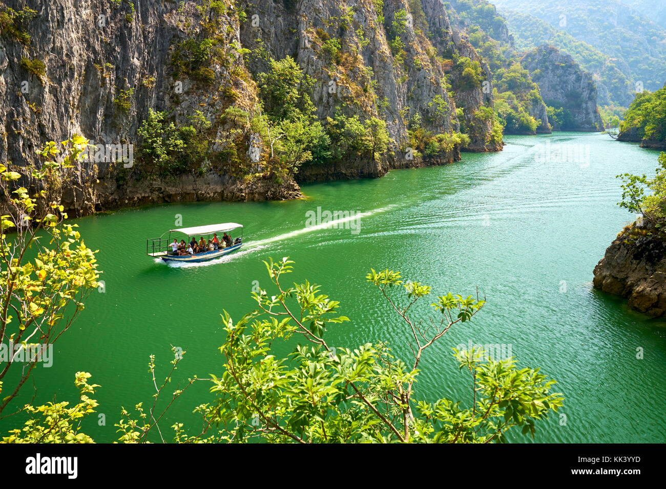 Matka Canyon, Mazedonien Stockfoto