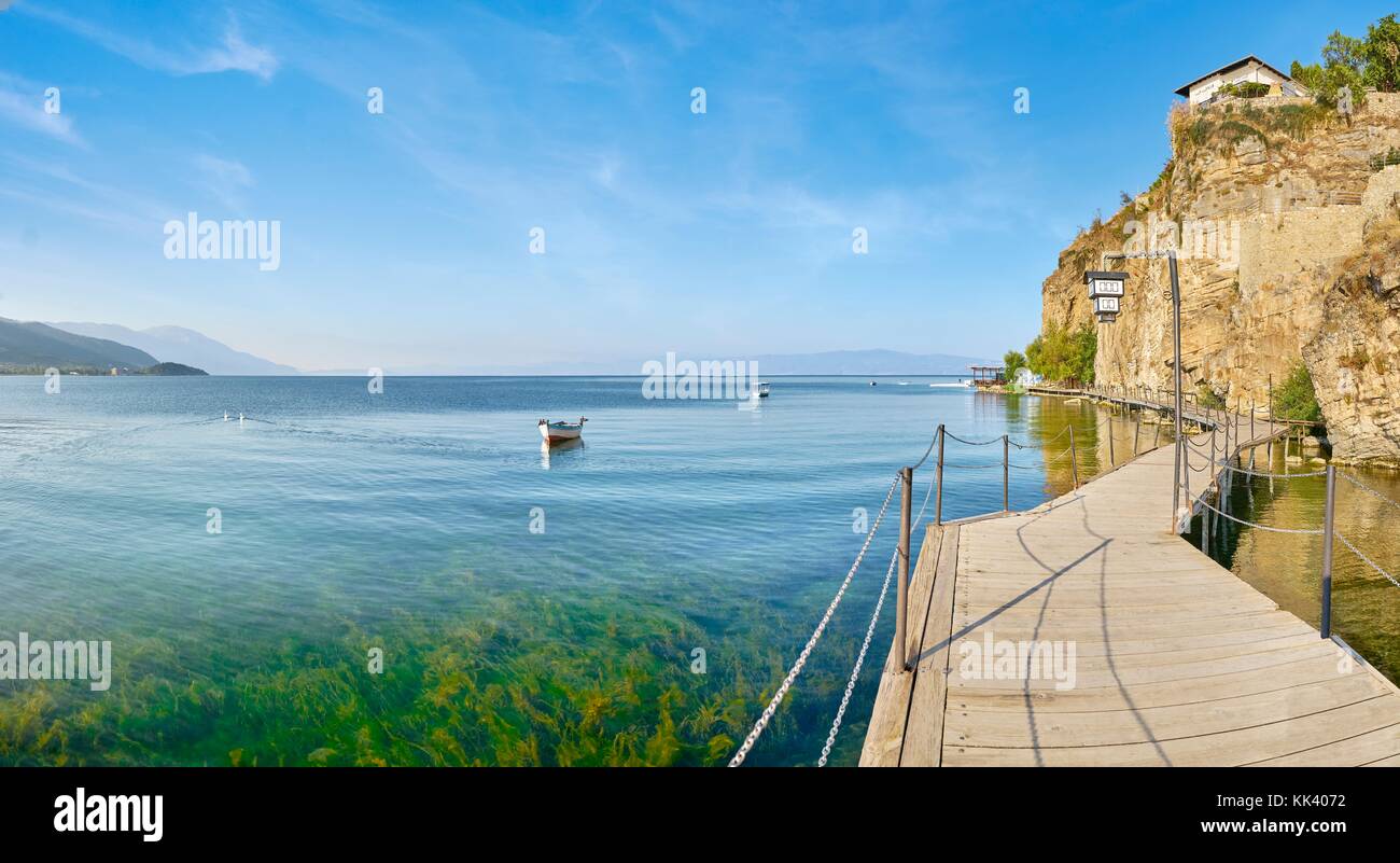 See von Ohrid, Mazedonien, Balkan Stockfoto
