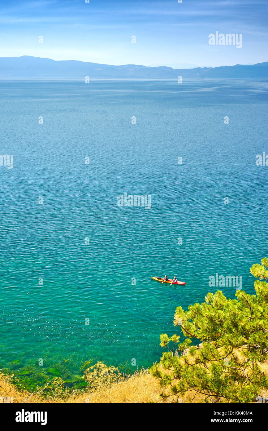 Ohrid-see, Republik Mazedonien, Balkan Stockfoto