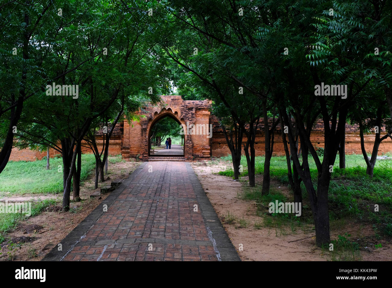 Verlassenen buddhistischen Kloster in Bagan, Myanmar Stockfoto