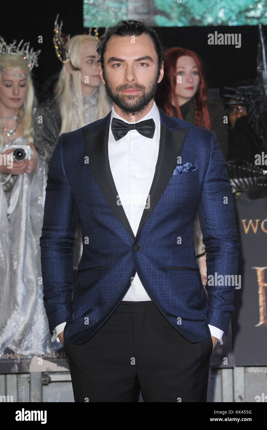 Aidan Turner nimmt an den Hobbit: Die Schlacht der Fünf Heere Weltpremiere im Odeon Leicester Square und dem Empire IMAX in London. © Paul Treadway Stockfoto
