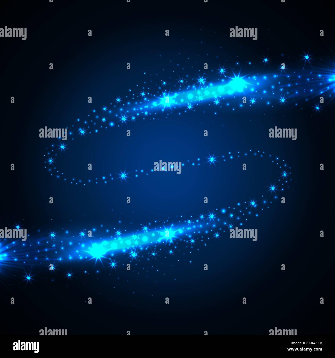 Abstrakt Blau leuchtet Stock Vektor