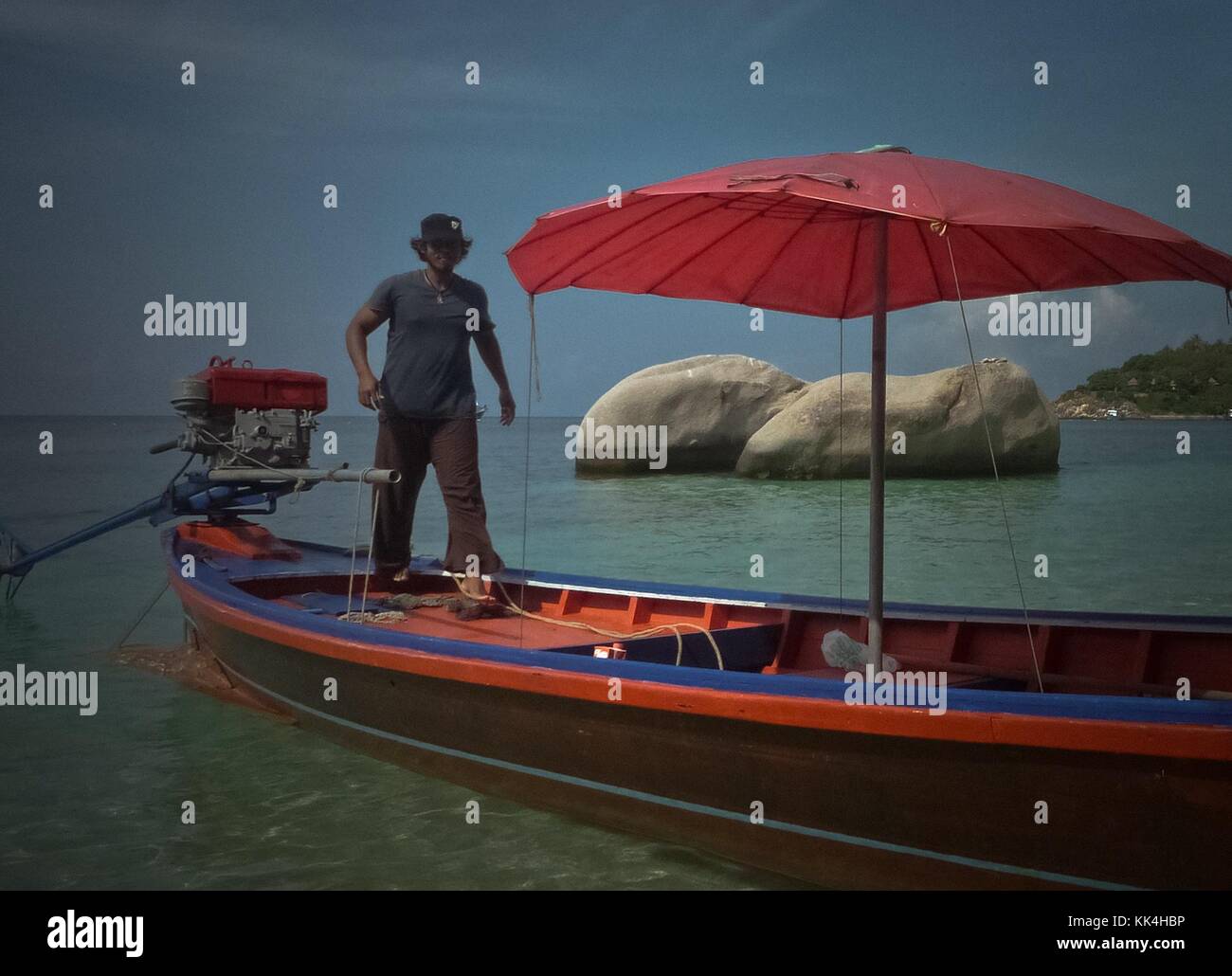 Koh Samui Seaside - 28/12/2009 - - Koh Samui Seaside - Spaziergang Boot (für Touristen!) - Sylvain Leser / Le Pictorium Stockfoto