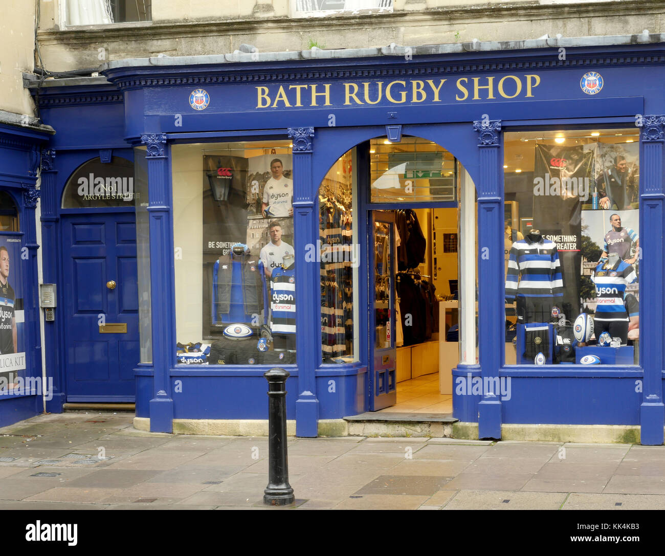 Badewanne Rugby Shop, Argyle Street, Badewanne, Avon, England, Großbritannien Stockfoto