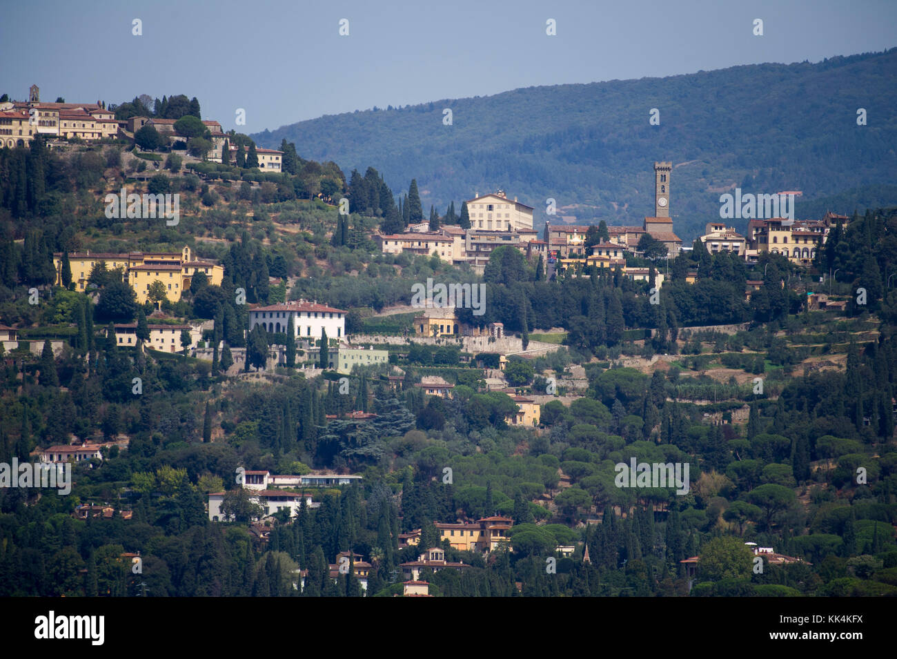 Die Altstadt von Florenz Fiesole, Toskana, Italien gesehen. 29. August 2017 © wojciech Strozyk/Alamy Stock Foto *** Local Caption *** Stockfoto