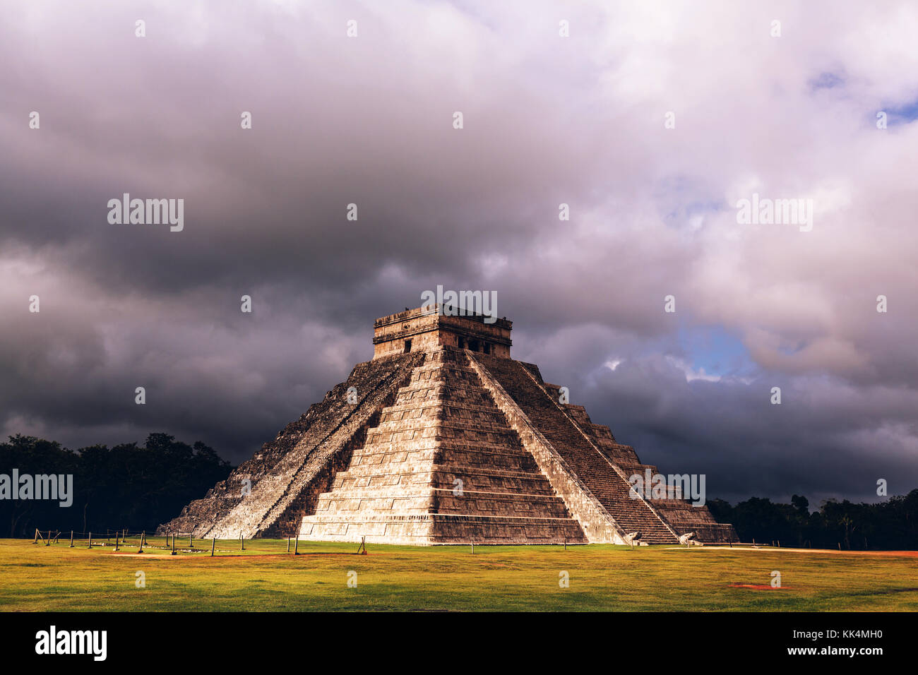 Kukulkan Pyramide in Chichen Itza, Mexiko Stockfoto