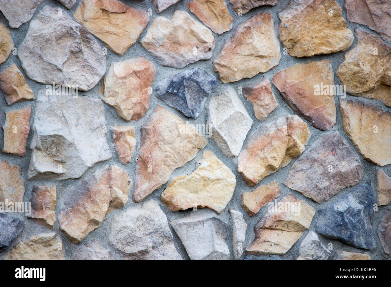 Nahaufnahme Detail der große Stein -Textur und Zement für den Bau Stockfoto