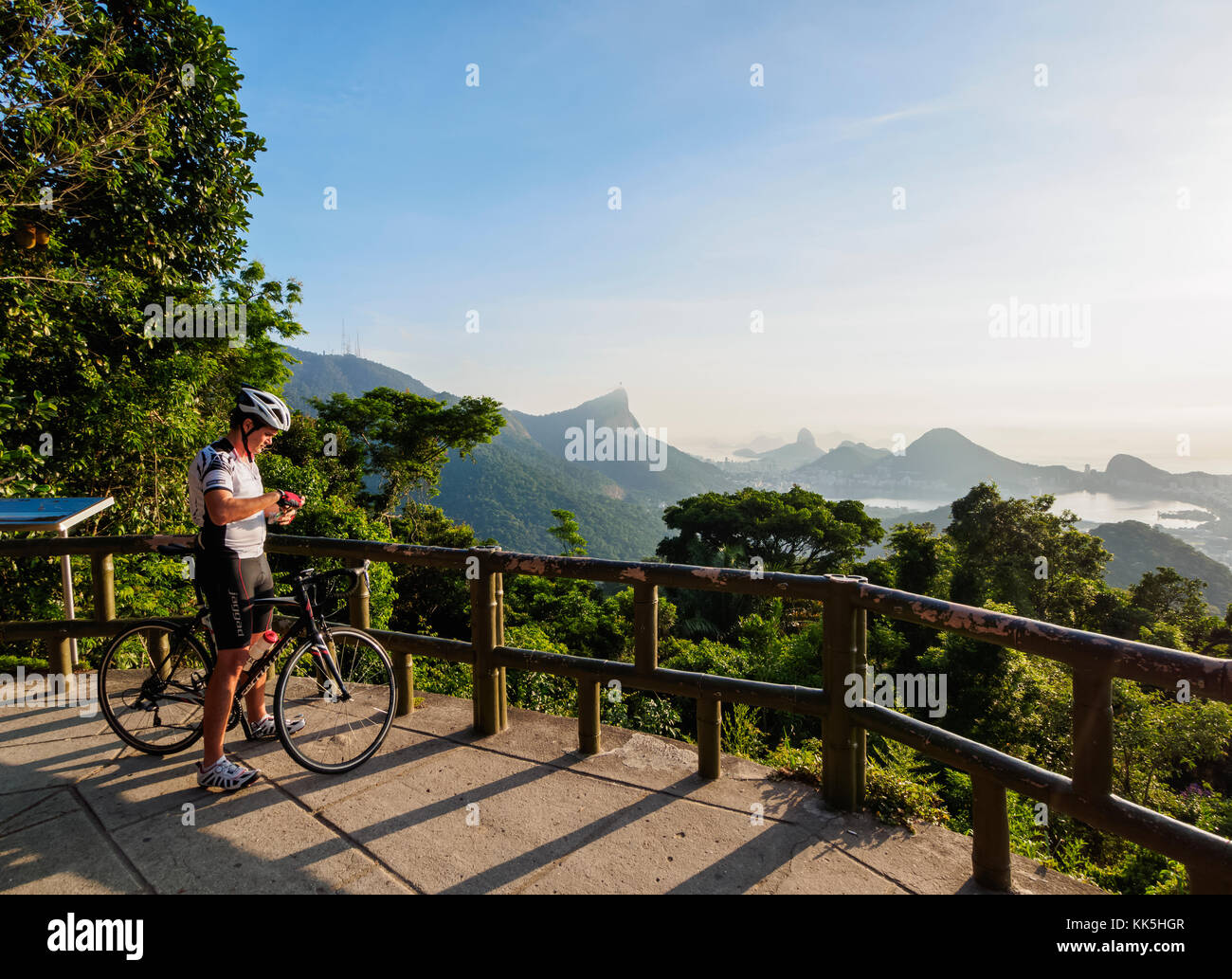Vista Chinesa, chinesisch Belvedere, Tijuca Wald Nationalpark, Rio de Janeiro, Brasilien Stockfoto