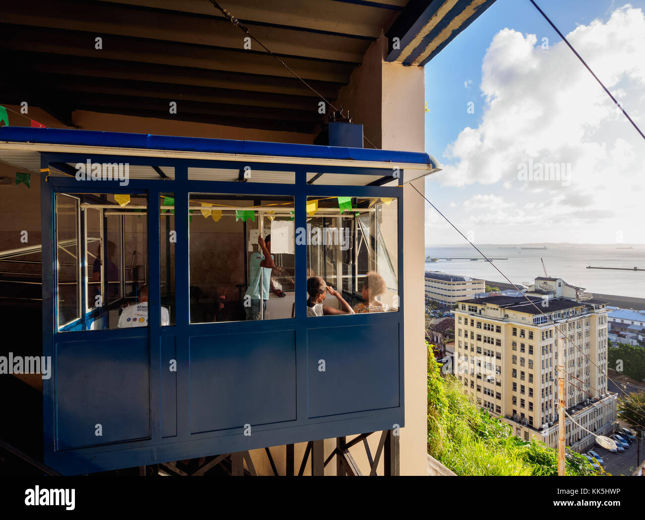 Carmo Aufzug, Salvador, Bundesstaat Bahia, Brasilien Stockfoto