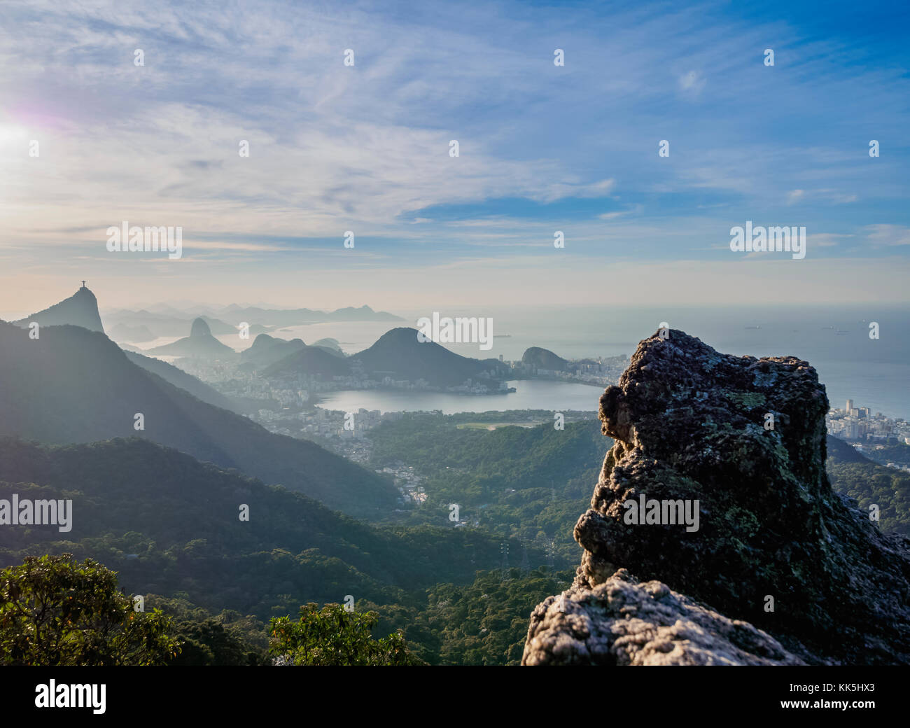 Pedra da Proa, Tijuca Wald Nationalpark, Rio de Janeiro, Brasilien Stockfoto