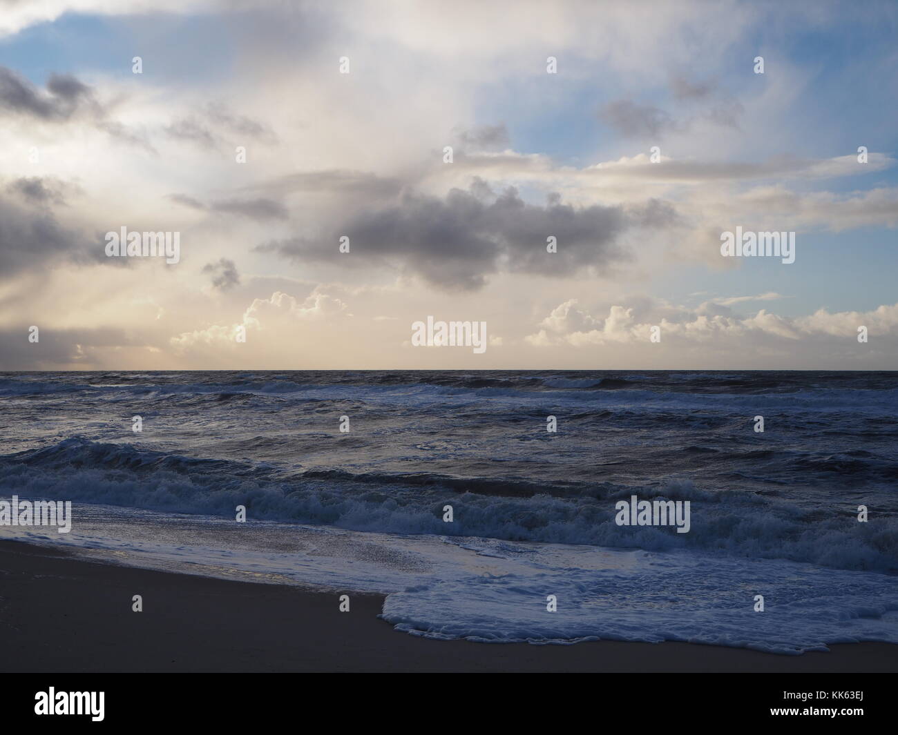 Mit Blick auf die Westküste von Hörnum auf Sylt Stockfoto