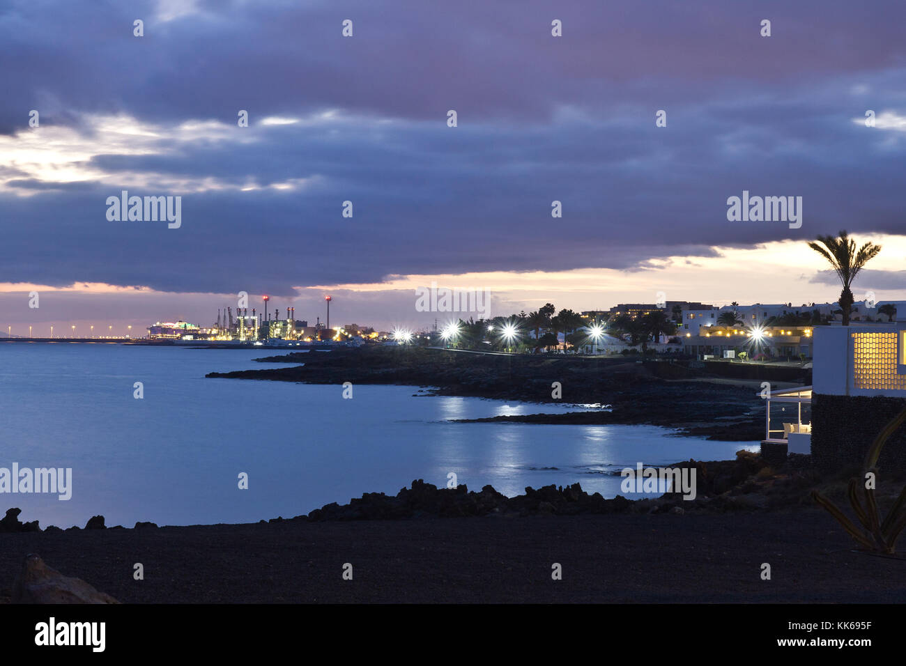Entsalzungsfabrik, Arrecife, Lanzarote, Spanien Stockfoto