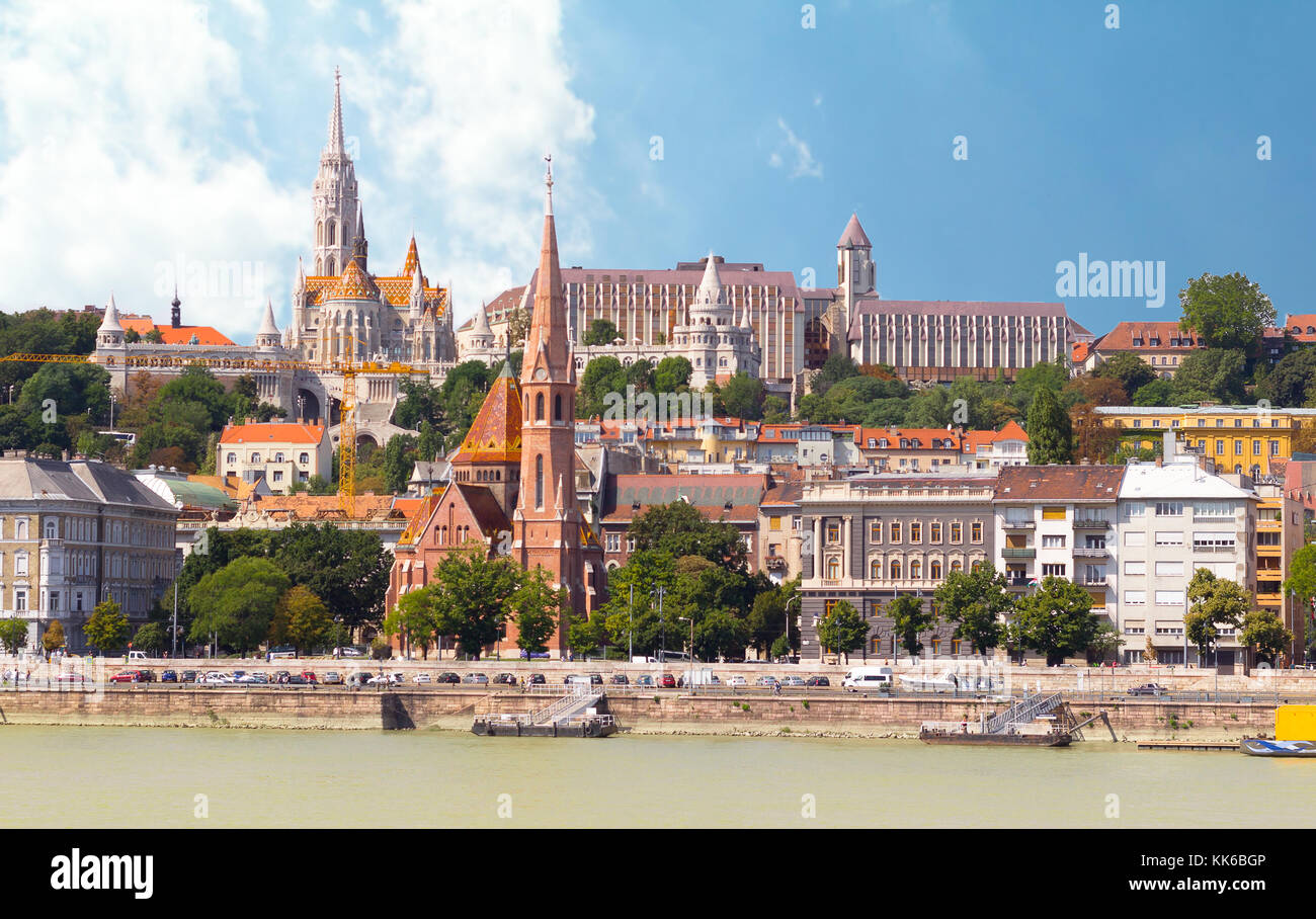 Fischerhochburg und Burg Budapest Stockfoto