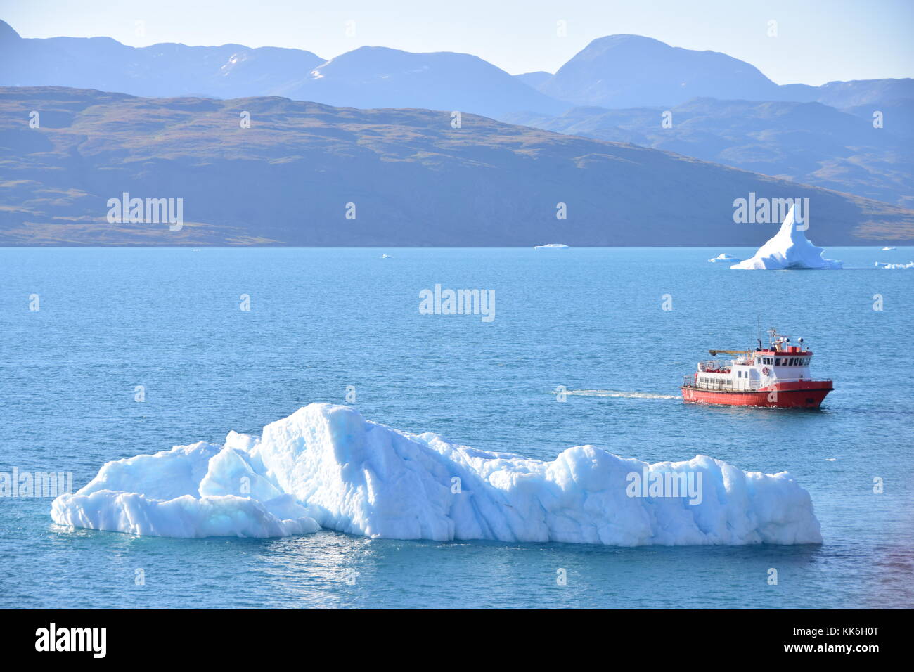 Verlassen Narsarsuaq an Bord Fred Olsen Cruise Ship Black Watch, Grönland August 2017 Stockfoto