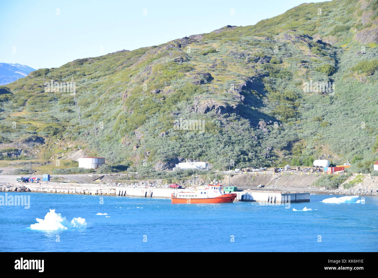 Verlassen Narsarsuaq an Bord Fred Olsen Cruise Ship Black Watch, Grönland August 2017 Stockfoto