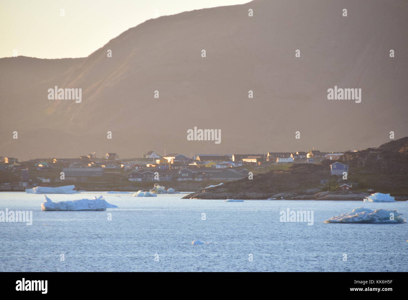 Segeln auf Fred Olsen Cruise Ship Black Watch von Narsarsuaq zu Nanortalik, Grönland August 2017 Stockfoto