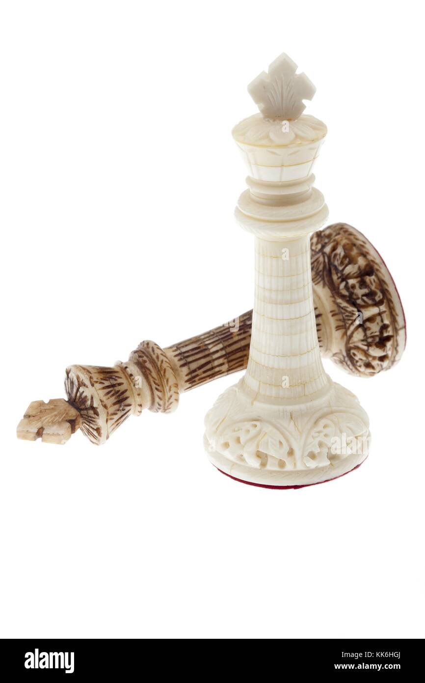 Bischöfe in Schach Stockfoto