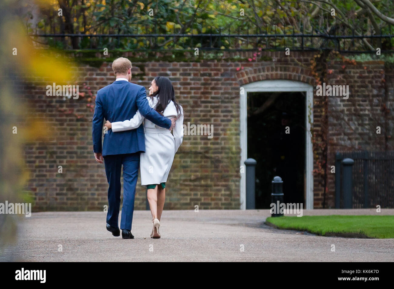 Seine königliche Hoheit Prinz Harry und Ms Meghan Markle verkünden ihre Engagement, November 2017 27. Stockfoto