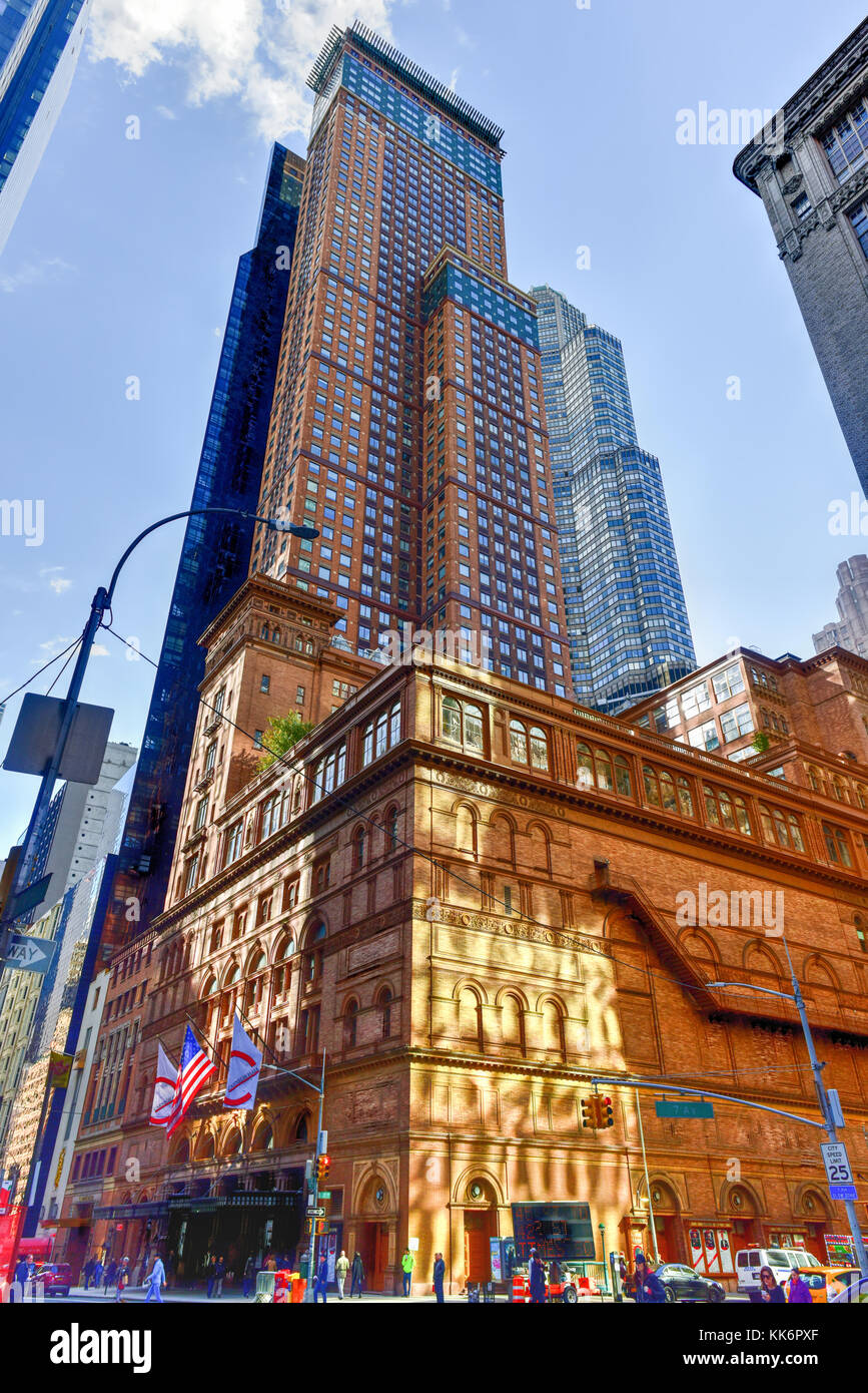 Carnegie Hall in Manhattan, New York City, USA. Carnegie Hall ist ein Konzertsaal in Midtown Manhattan in New York City Stockfoto