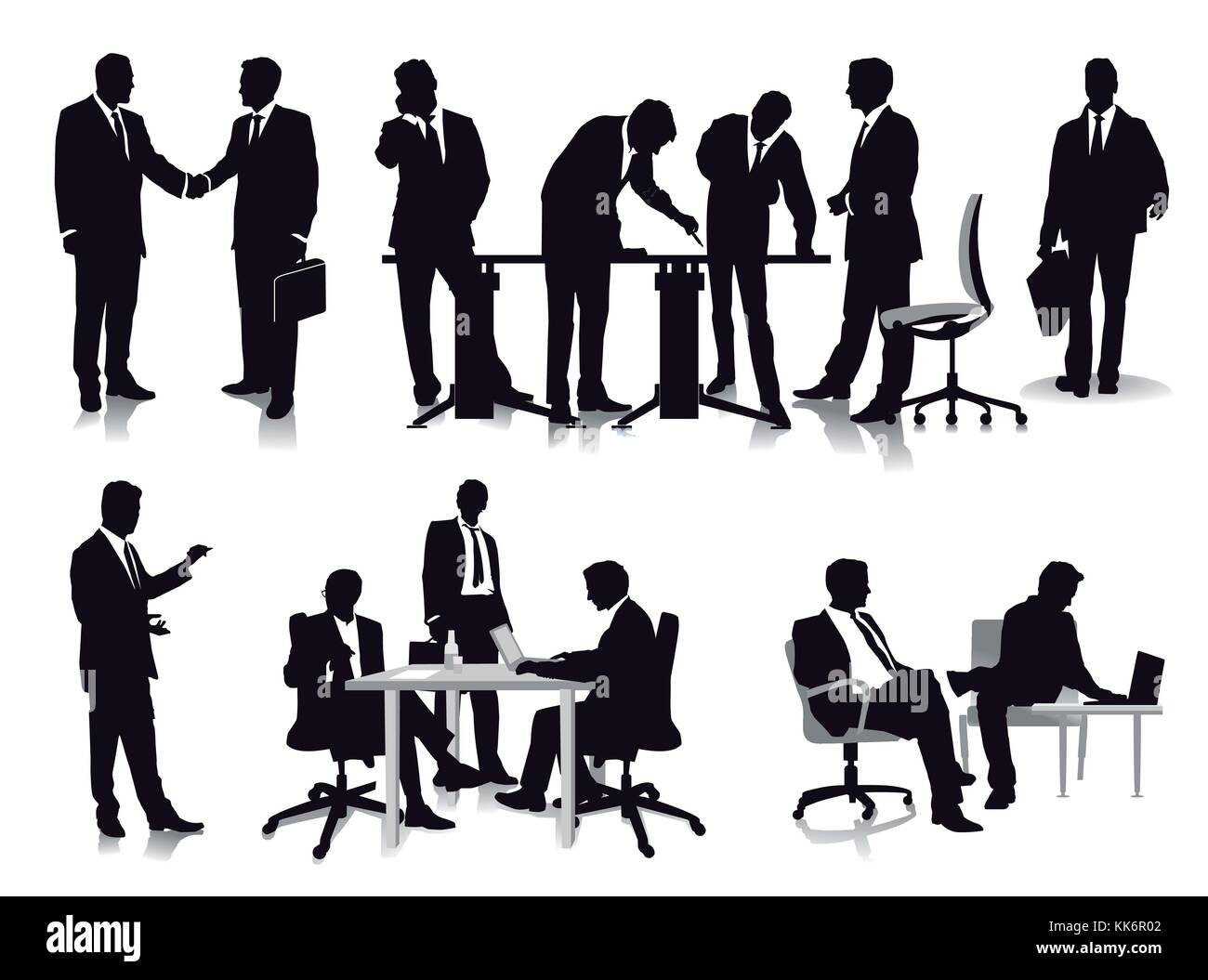 Unternehmer, Management und Administration Stock Vektor