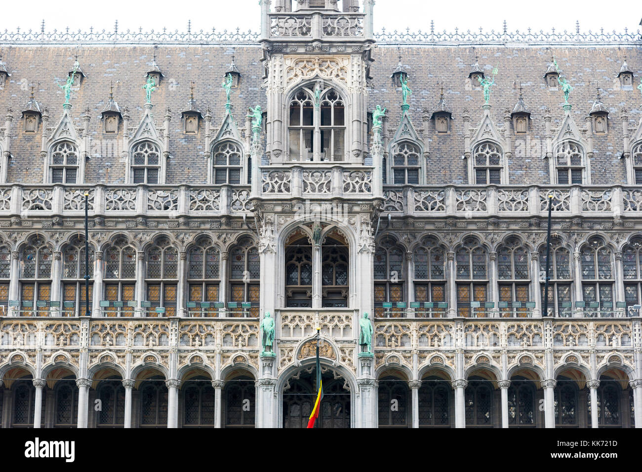 Brüssel, Belgien - April 22, 2017: Brussels City Museum, das auf dem berühmten Grand Place, Brüssel, Belgien suchen Stockfoto