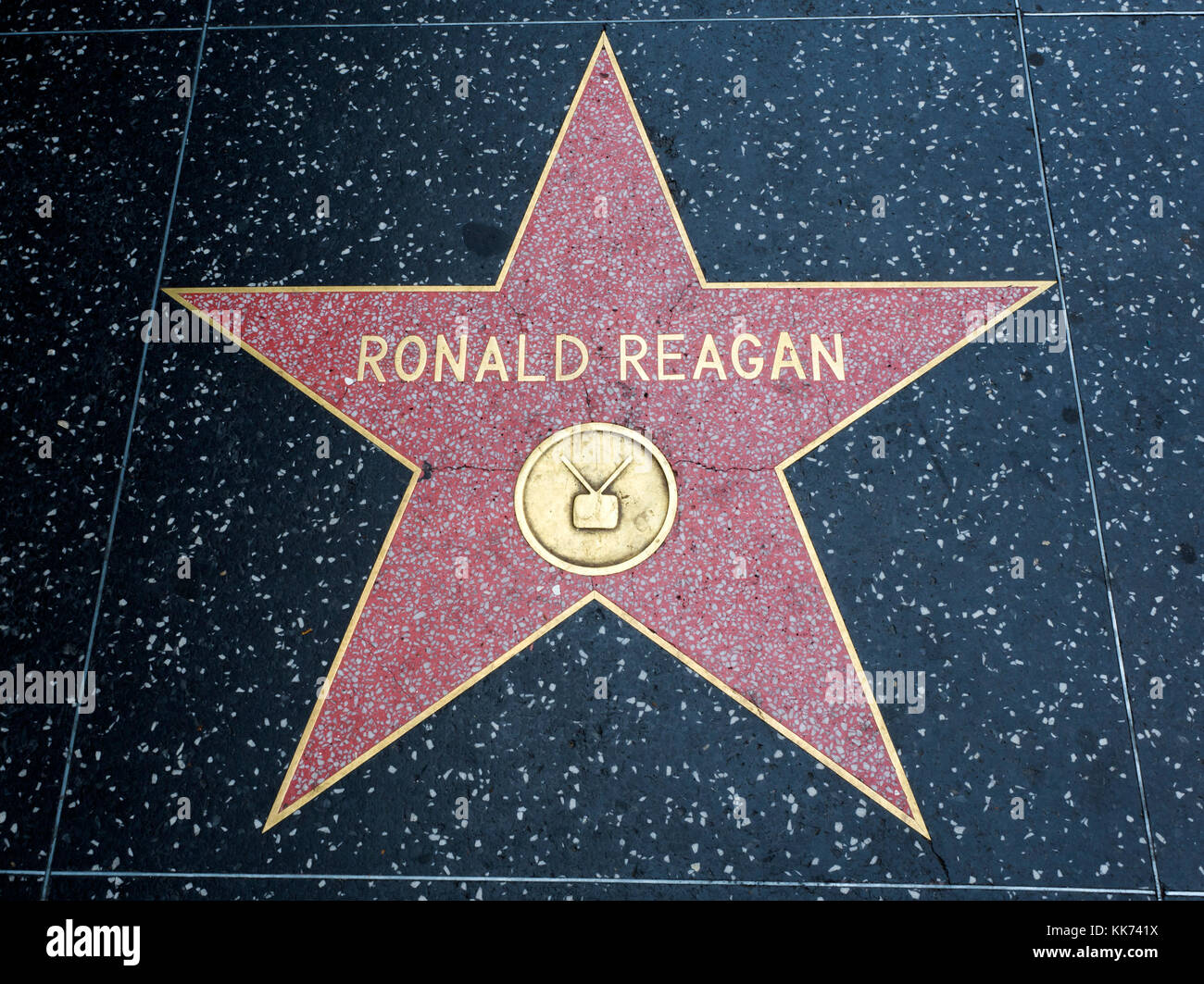 Von Ronald Reagan, Star, Hollywood Walk of Fame - 11. August 2017 - Hollywood Boulevard, Los Angeles, California, CA, USA Stockfoto