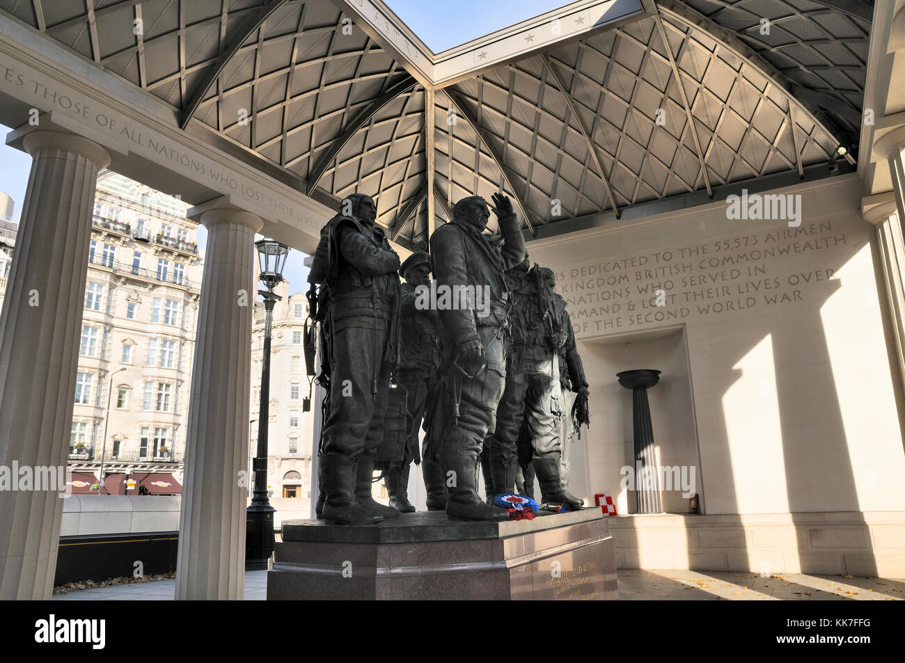 Das RAF Bomber Command Memorial in Green Park, London, UK Stockfoto