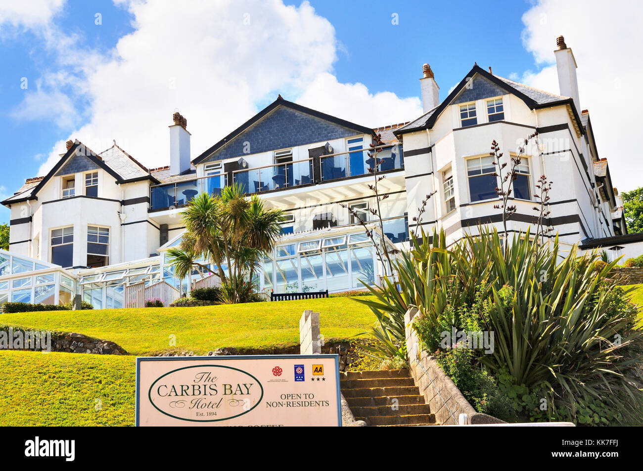 Carbis Bay Hotel Carbis Bay, St Ives, Cornwall, Großbritannien Stockfoto
