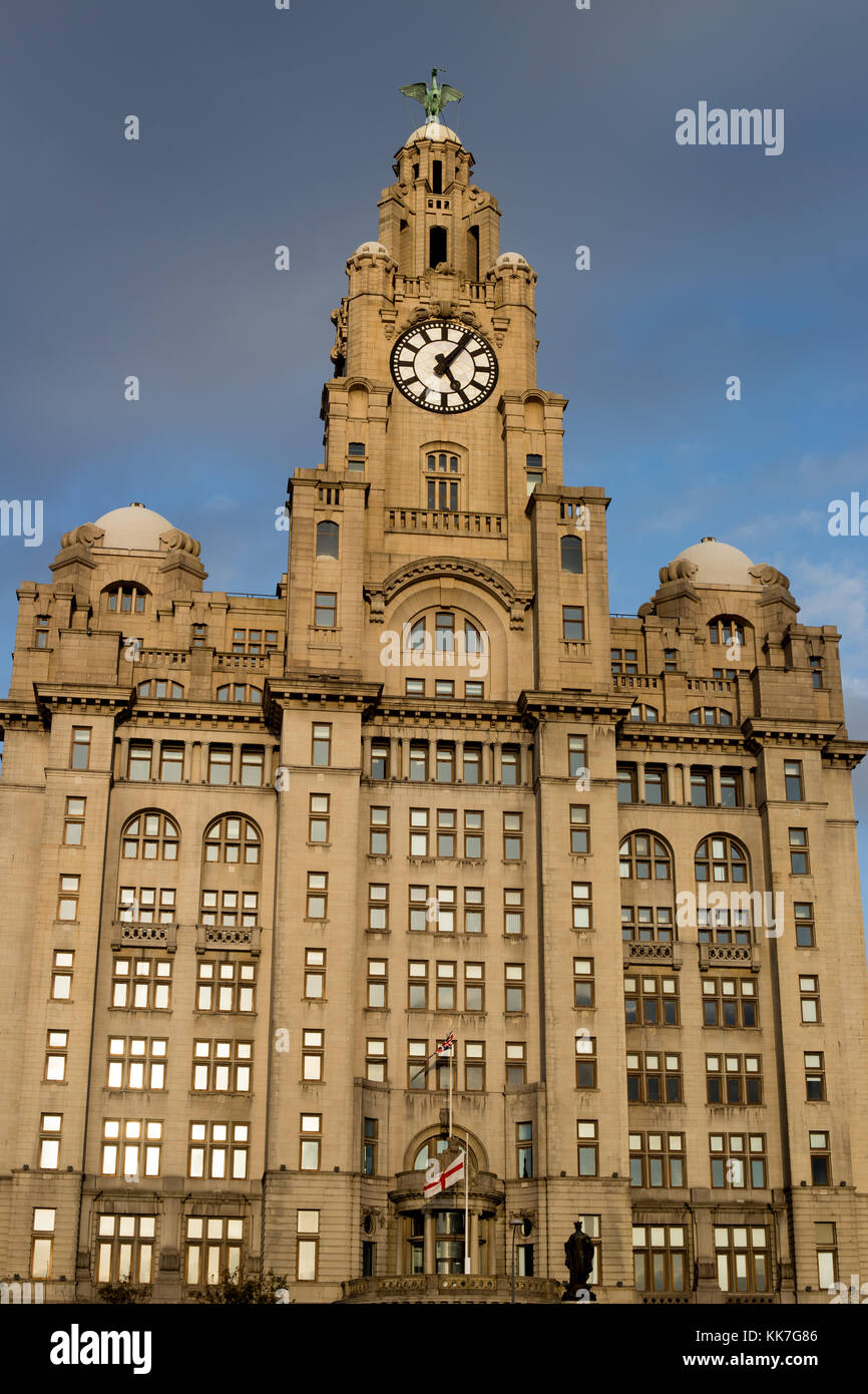 Royal Liver Building, Pier Head, Liverpool, England, UK Stockfoto