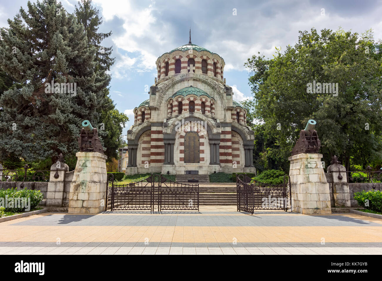 St. George der Eroberer Kapelle Mausoleum, Stadt Pleven, Bulgarien Stockfoto