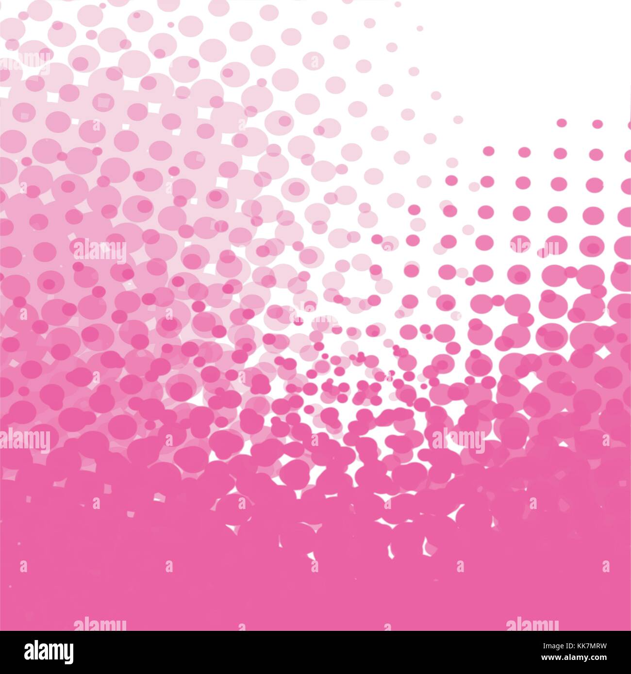 Hot Pink abstraktes Aquarell raster Dot Pattern mit Fading, Vektor, Abbildung Stock Vektor
