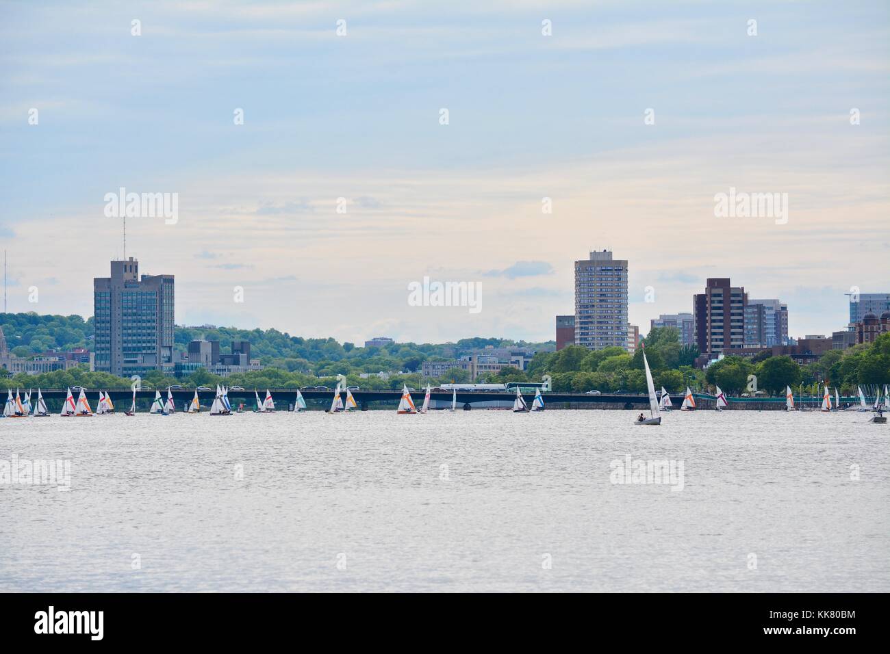 Sehenswürdigkeiten rund um die Innenstadt von Boston, Massachusetts, USA Stockfoto