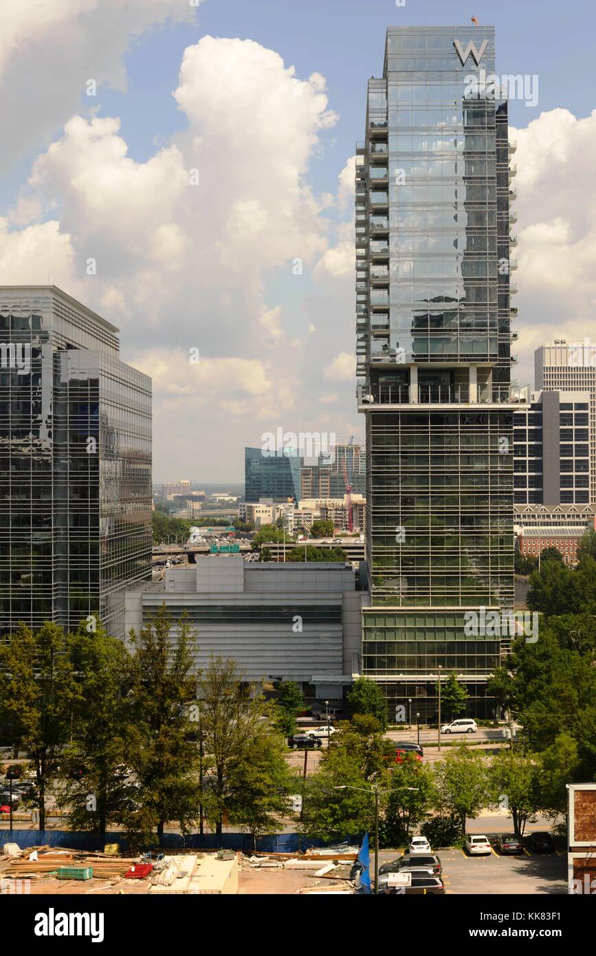 Das Stadtbild in der Innenstadt von Atlanta, Georgia, 22. August 2017 Stockfoto