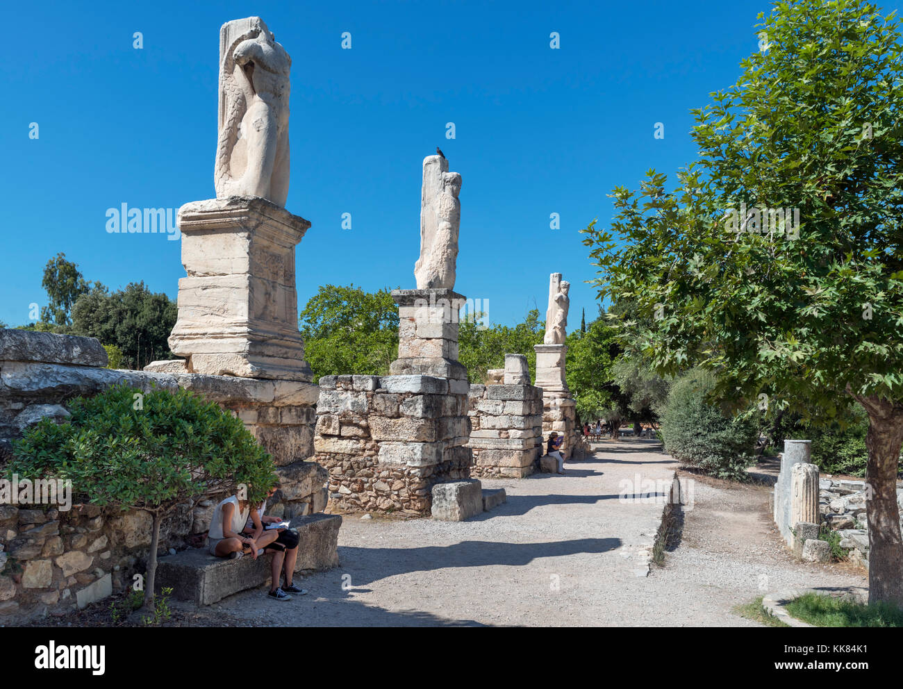 Die antike Agora von Athen, Athen, Griechenland Stockfoto