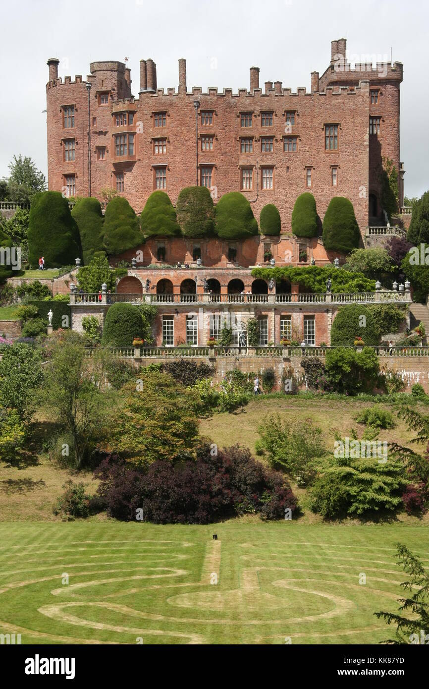 Powis Castle Stockfoto