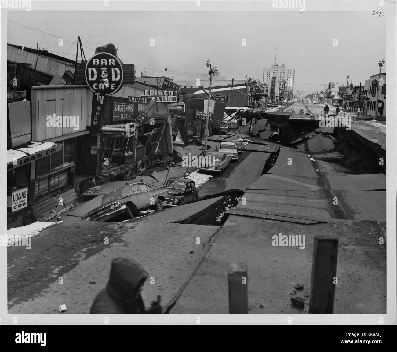 1964 Alaska Erdbeben Schwarzweiss Stockfotos Und Bilder Alamy