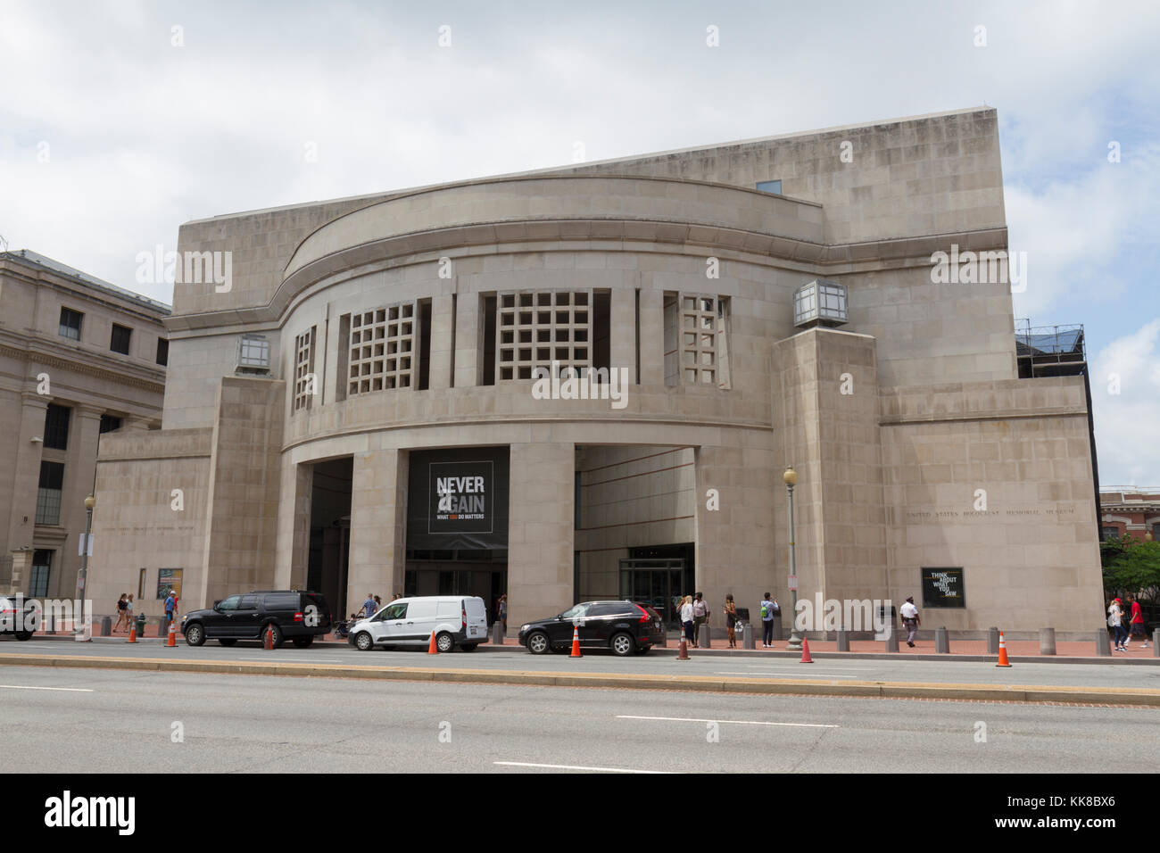 Das United States Holocaust Memorial Museum, Raoul Wallenberg Pl SW, Washington DC, USA. Stockfoto