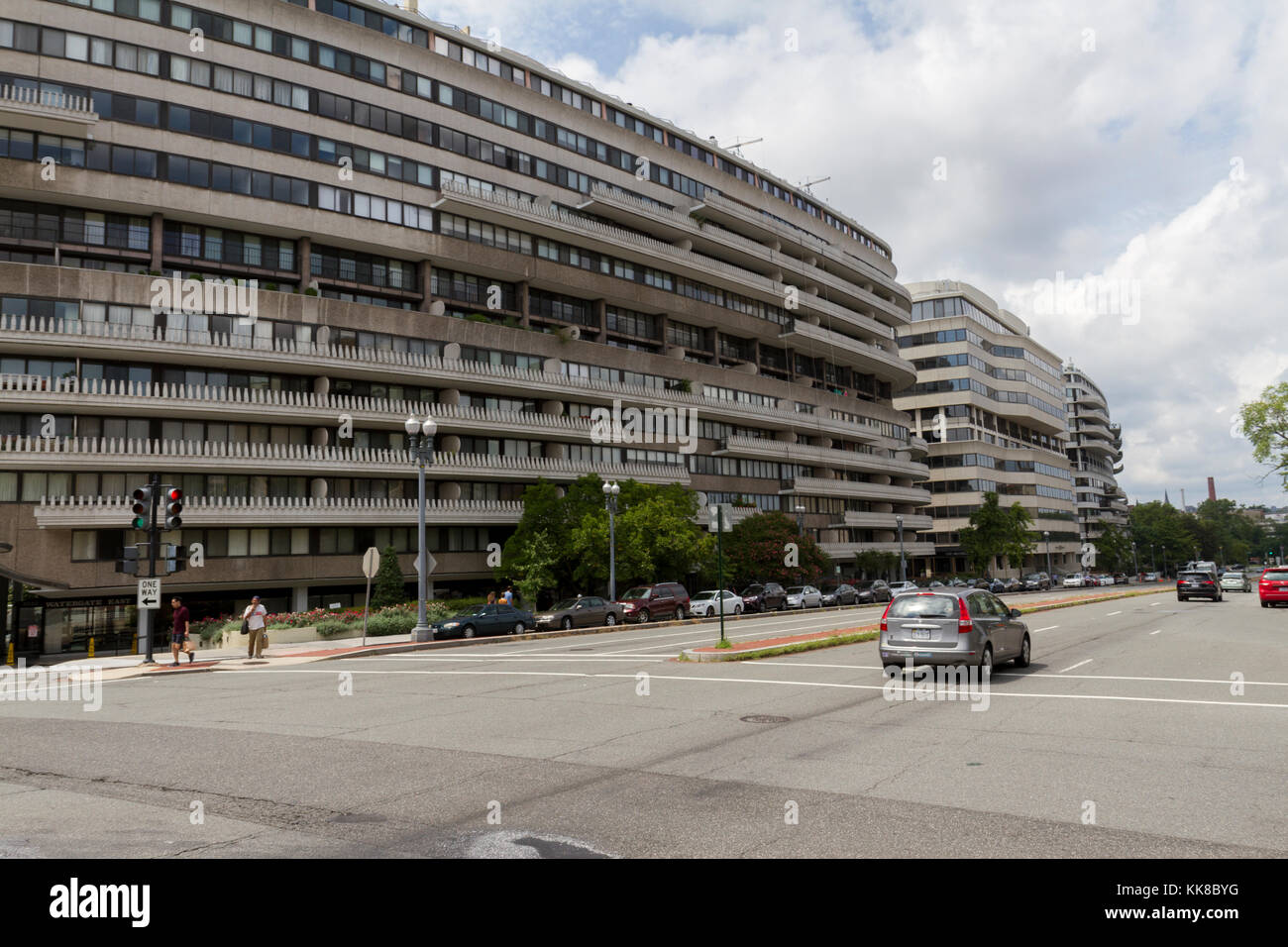 Allgemeine Ansicht der Watergate Komplex, Aufstellungsort der Richard Nixon Watergate Skandal, Foggy Bottom, Washington DC, USA. Stockfoto