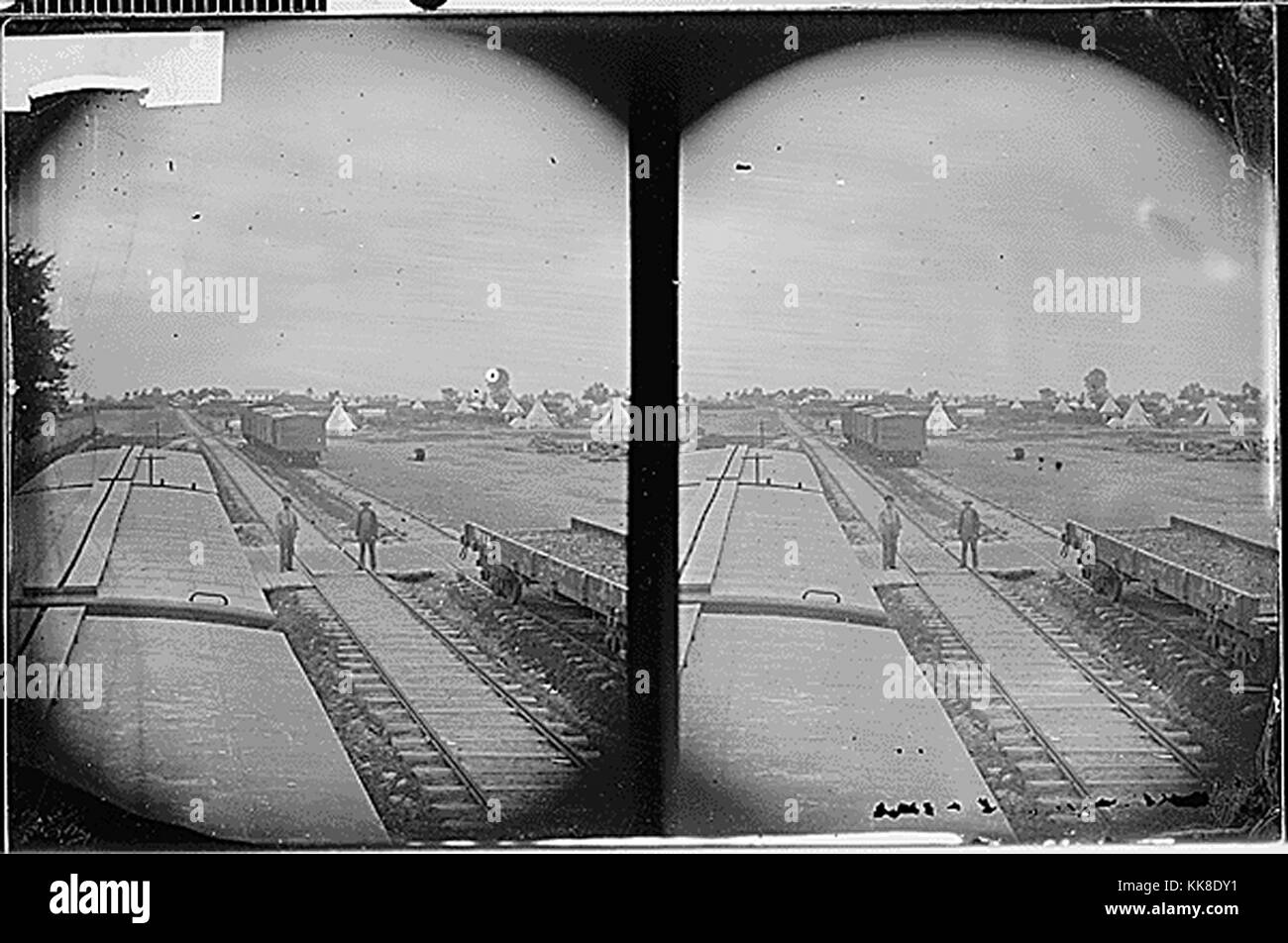 Eisenbahn, Mathew Brady Fotografien von Bürgerkriegära Persönlichkeiten und Szenen. Mit freundlicher Genehmigung der nationalen Archive, 1863. Stockfoto