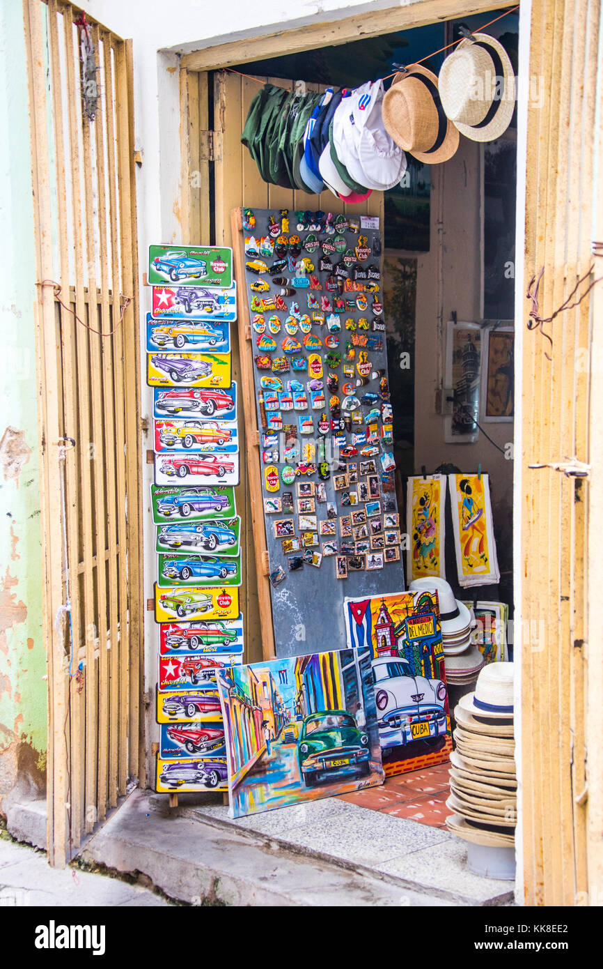 Souvenir-Shop in Havanna, Kuba Stockfoto