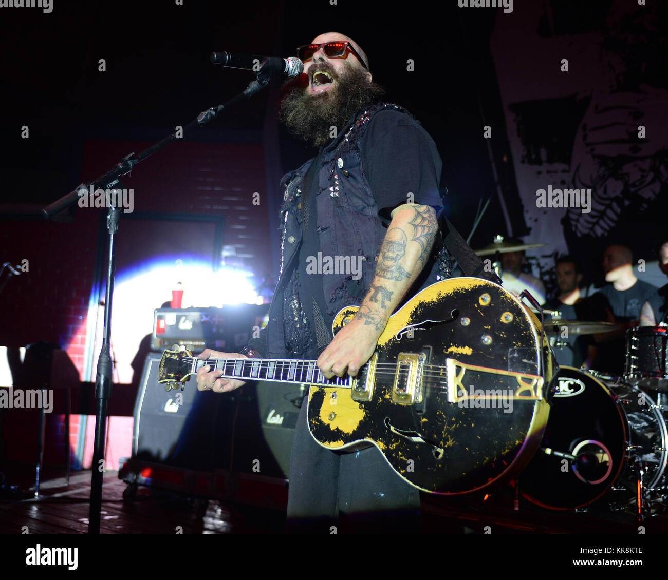 FORT LAUDERDALE, FL - 17. März: Tim Armstrong von Ranzig führt an der Revolution am 17. März 2016 in Fort Lauderdale, Florida Personen: Tim Armstrong Stockfoto