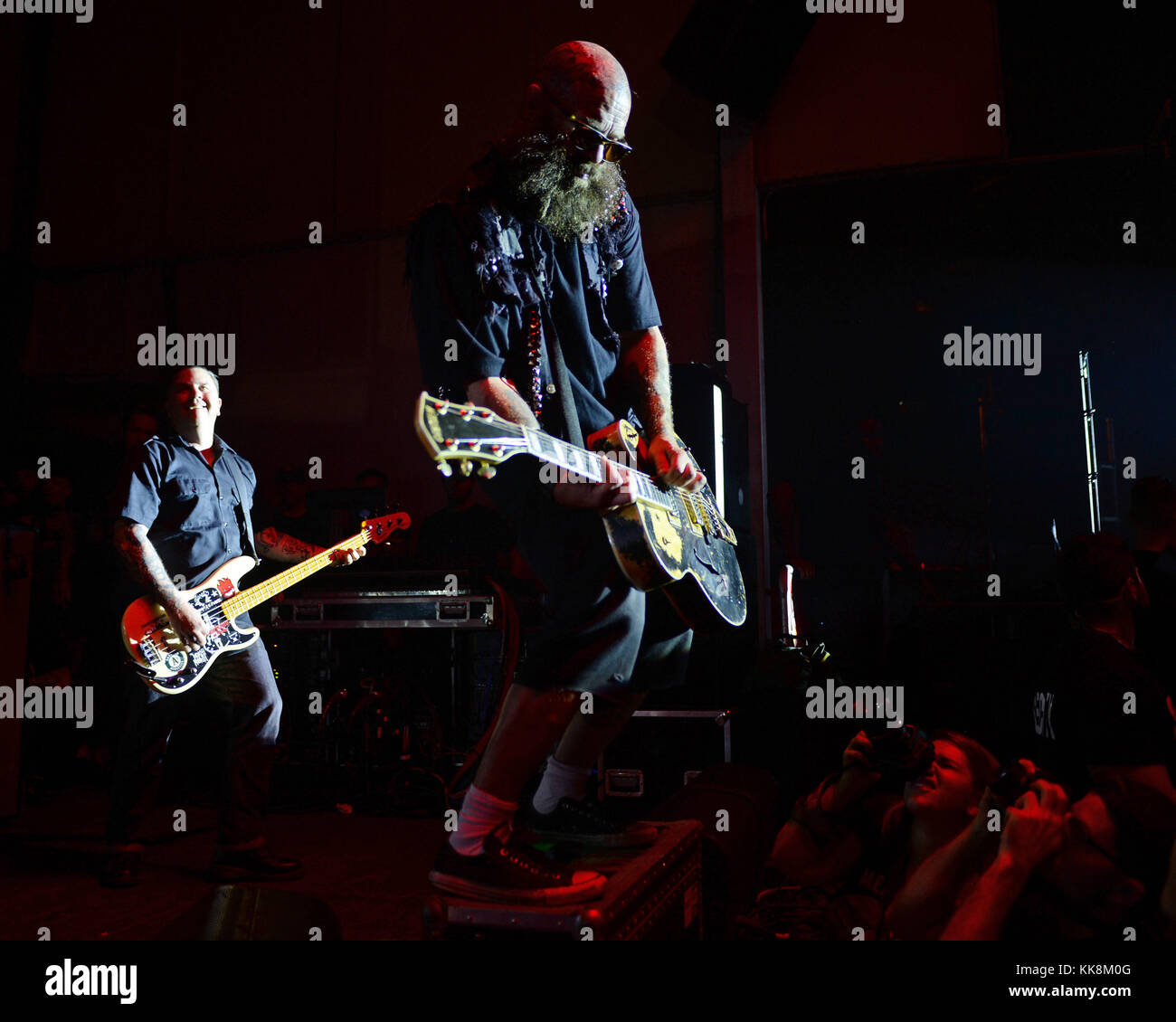 FORT LAUDERDALE, FL - 17. März: Tim Armstrong von Ranzig führt an der Revolution am 17. März 2016 in Fort Lauderdale, Florida Personen: Tim Armstrong Stockfoto