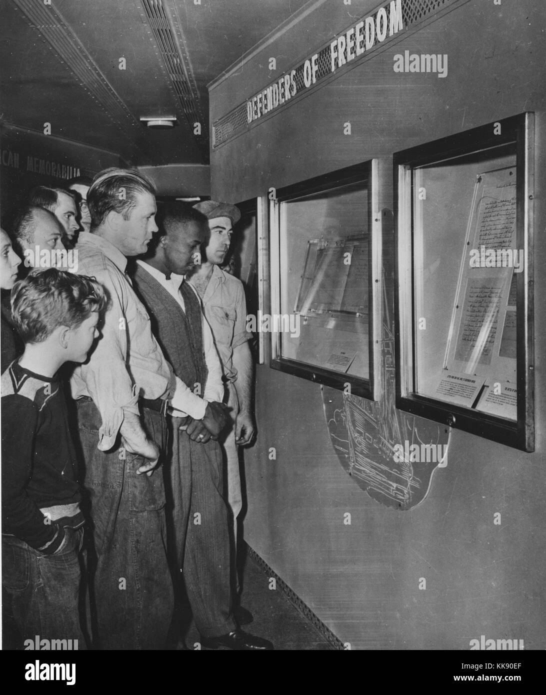 Foto von Freiheit Zug aufweisen. Mit freundlicher Genehmigung der nationalen Archive, 1948. Stockfoto