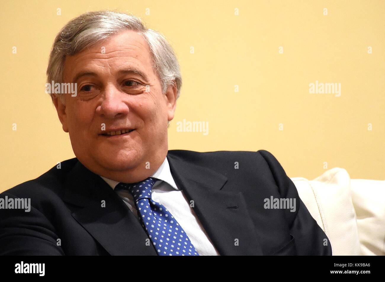 Der Präsident des Europäischen Parlaments Antonio Tajani bei der Einweihung des Museums der Gold, Arezzo, Italien, Mai 05, 2017 Credit © daiano Stockfoto
